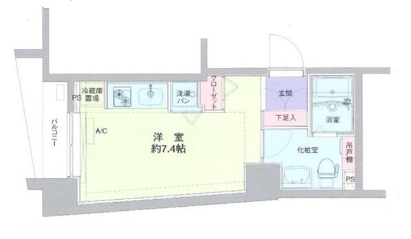 ドルチェ東京府中・弐番館の物件間取画像